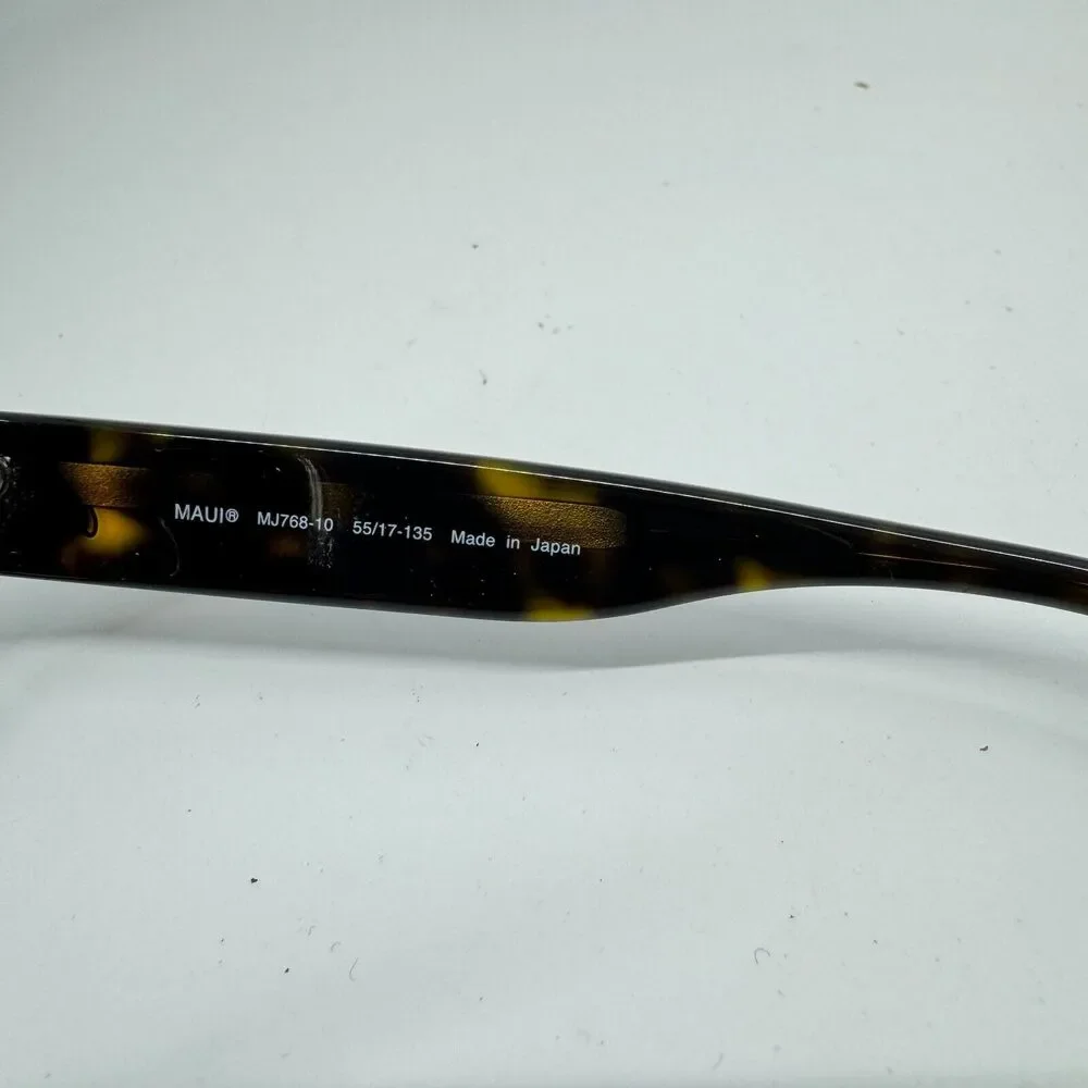 Maui Jim Japan CANNA MJ768-10 54-18-135 Tortoise Plastic Sunglasses Frame H11532 - Picture 6 of 7